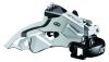 SHIMANO Umwerfer Altus FDM370 silber | Top Swing Schelle | Ausführung: 63-66 Grad | 9-fach | Dual Pull