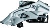 SHIMANO Umwerfer Altus FDM2000 silber | Top Swing Schelle | Ausführung: 66-69 Grad | 9-fach | Dual Pull